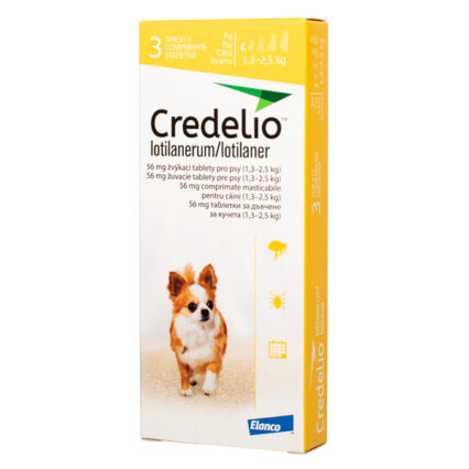 Credelio 56.25 mg (1.3-2.5 kg) 3 tablete