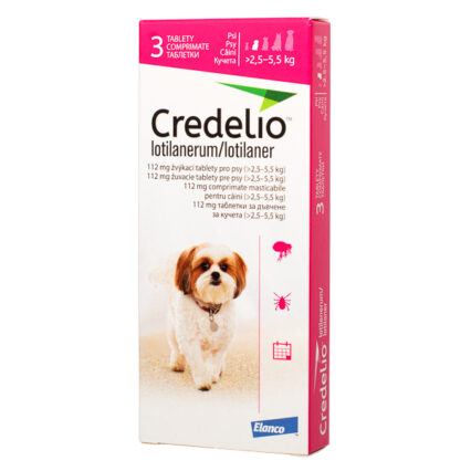 Credelio 112.5 mg (2.5-5 kg) 3 tablete