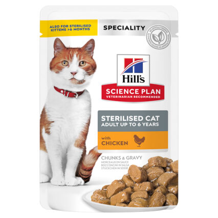 Hill's SP Feline Adult Sterilised Chicken 85 g (plic)
