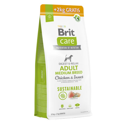 Brit Care Dog Sustainable Adult Medium Breed 12 + 2 kg