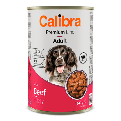 Calibra Dog Premium Can with Beef 1240 g