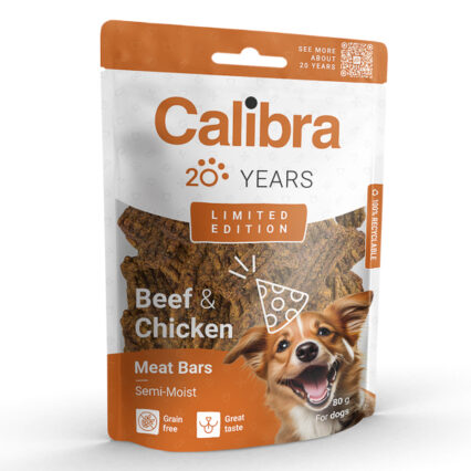 Calibra Dog Limited Edition Beef & Chicken Bars 80 g