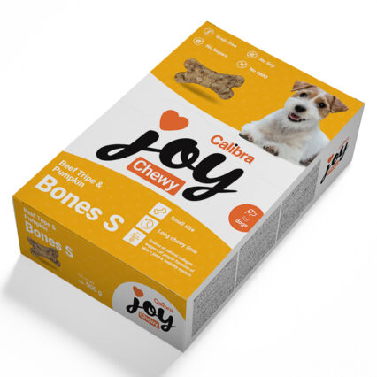 Calibra Joy Dog Chewy Beef Tripe & Pumpkin Bones Small 900 g