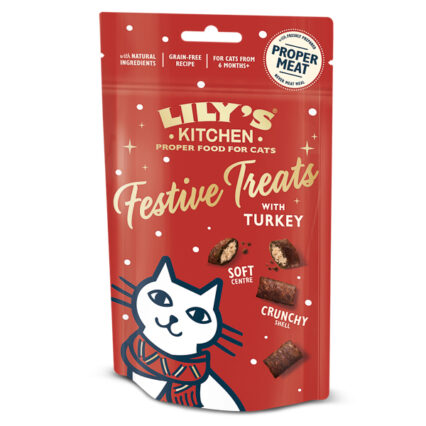 Lily's Kitchen Cat Christmas Turkey Pillow Treats 60 g