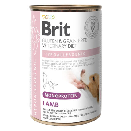 Brit GF Veterinary Diet Dog Hypoallergenic Monoprotein Lamb 400 g