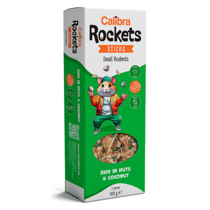 Calibra Rockets Sticks Small Rodents Nuts & Coconut 120 g