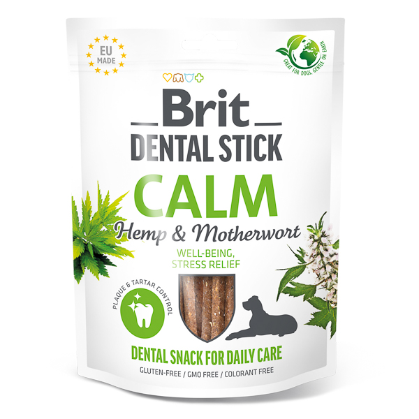 Brit Dental Stick Calm with Hemp & Motherwort 7 buc
