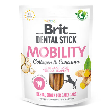 Brit Dental Stick Mobility with Curcuma & Collagen 7 buc