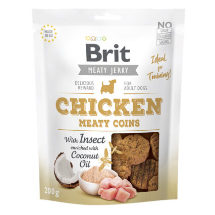 Brit Jerky Chicken with Insect Meaty Coins 200 g