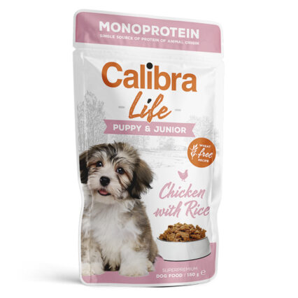 Calibra Dog Life Pouch Puppy & Junior Chicken 150 g