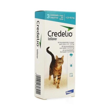 ANTIPARAZITAR EXTERN PENTRU PISICI CREDELIO CAT 48 MG (2-8 KG) 3 TAB/CUT
