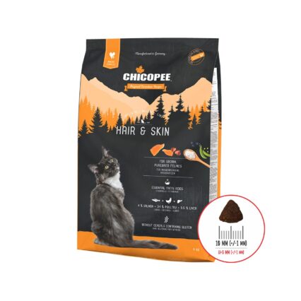 HRANA USCATA PENTRU PISICI SUPER PREMIUM CHICOPEE HNL HAIR&SKIN 8KG