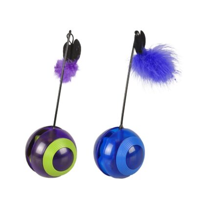 JUCARIE PENTRU PISICI FLAMINGO TUMBLER CU LED