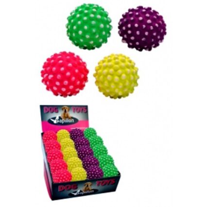 JUCARIE PENTRU CAINI  PAPILLON MINGE NEON, MIX COLOURS, IN DISPLAY, 7,2 CM-40 BUC/SET/ 140135
