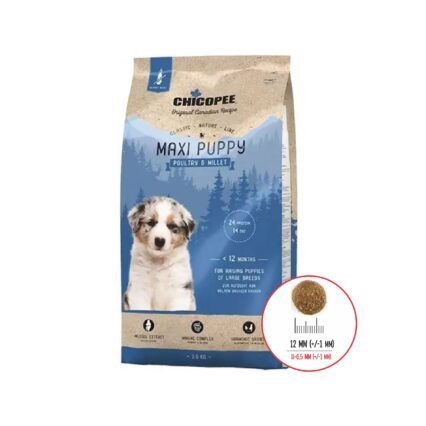 HRANA USCATA PENTRU CAINI SUPER PREMIUM CHICOPEE CNL MAXI PUPPY POULTRY&MILLET 2KG