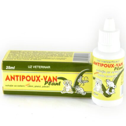ANTIPARAZITAR EXTERN PENTRU PISICI ANTIPOUX VAN PLANT SOLUTIE ULEIOASA *25 ML