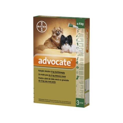 ADVOCATE DOG 0-4 KG (3PIP/CUT)