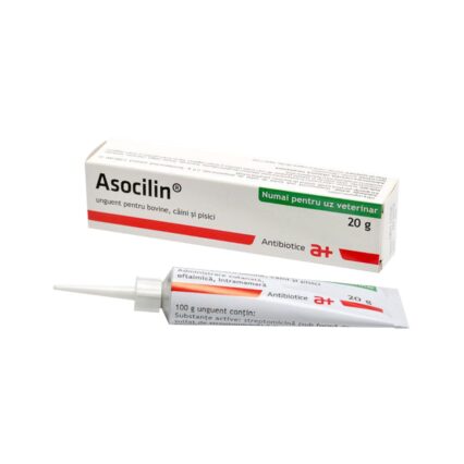 ASOCILIN UNGUENT PENTRU BOVINE/CAINI/PISICI 20G