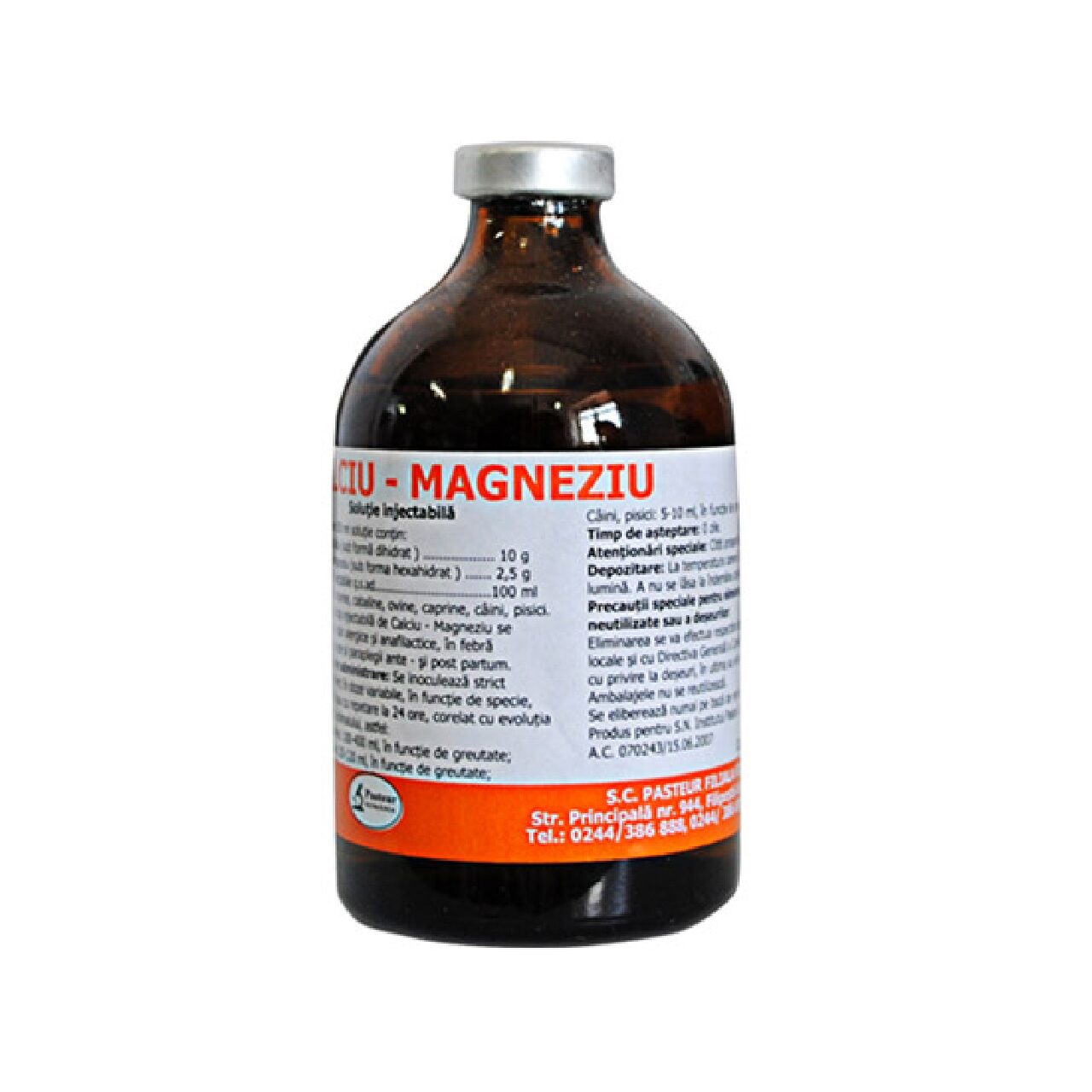 SOLUTIE INJECTABILA MULTISPECIE CALCIU-MAGNEZIU 100ML