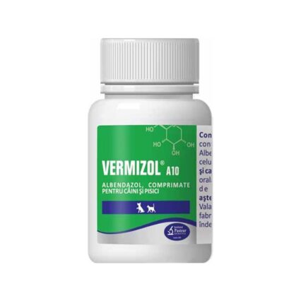 ANTIPARAZITAR INTERN PENTRU CAINI SI PISICI VERMIZOL A 10 100CP