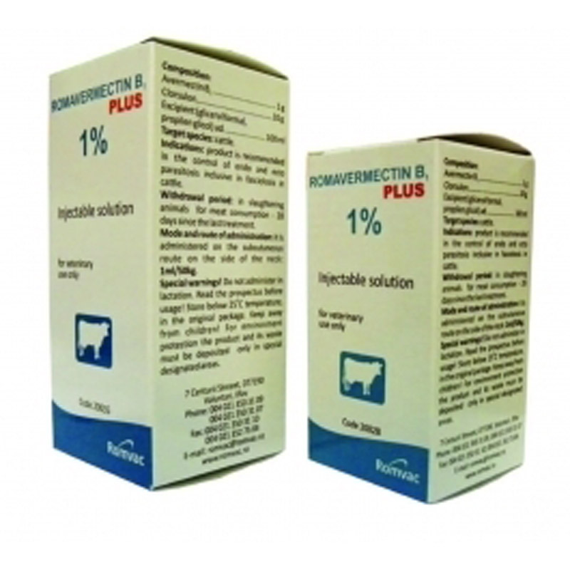 ROMAVERMECTIN PLUS INJECTABIL 100 ML