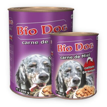 HRANA UMEDA PENTRU CAINI BIODOG MIEL 410GR (24BUC/BAX)