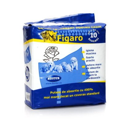 COVOR ABSORBANT PENTRU CAINI FIGARO 60X60CM (10BUC/PCH)