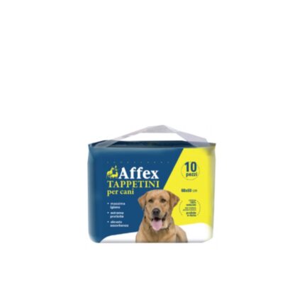 COVOR ABSORBANT PENTRU CAINI  AFFEX 60*60CM (10 BUC/PCH)