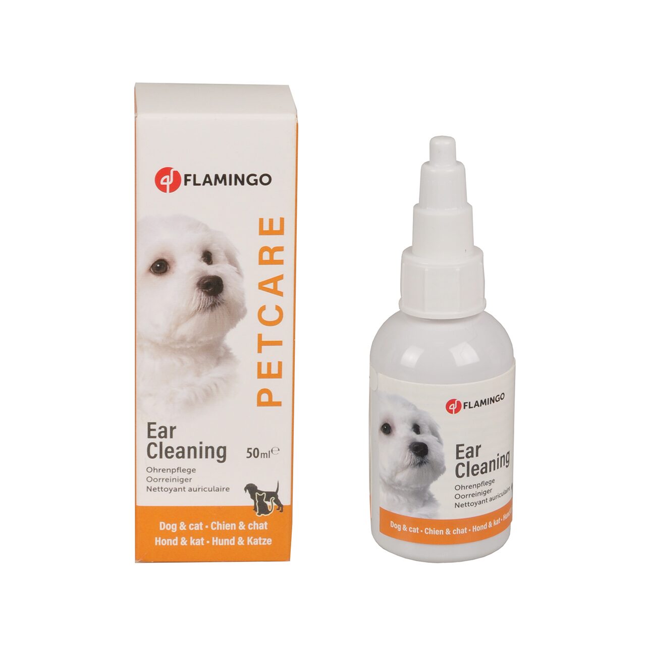 SOLUTIE CURATARE URECHI PENTRU CAINI SI PISICI PET CARE EAR CLEANER FLAMINGO