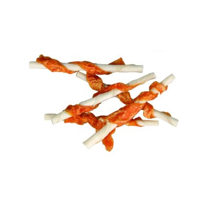 RECOMPENSE PENTRU CAINI FLAMINGO SNACK BATON PIELE SI PUI 65G