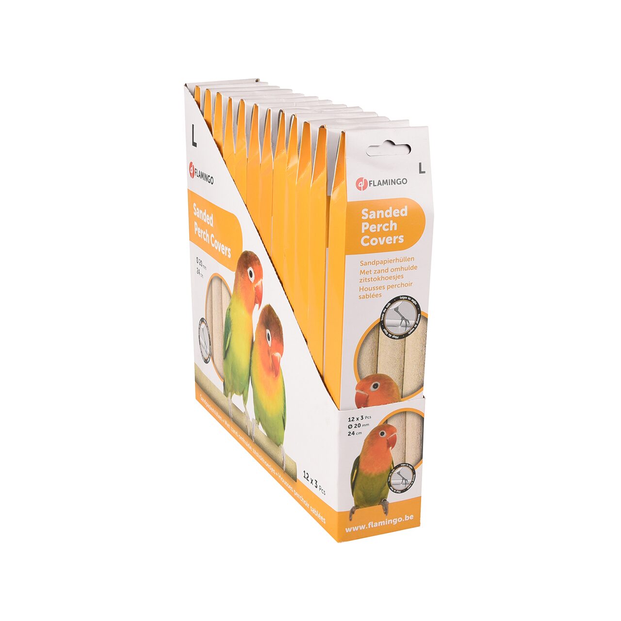 BAT ABRAZIV PENTRU PASARI EXOTICE FLAMINGO L (3 BUC/SET)