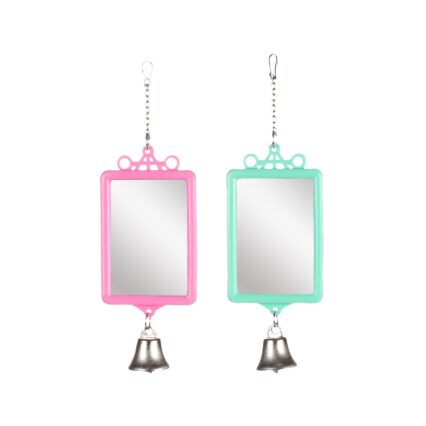 JUCARIE PENTRU PASARI EXOTICE FLAMINGO OGLINDA DREPTUNGHIULARA+CLOPOTEL