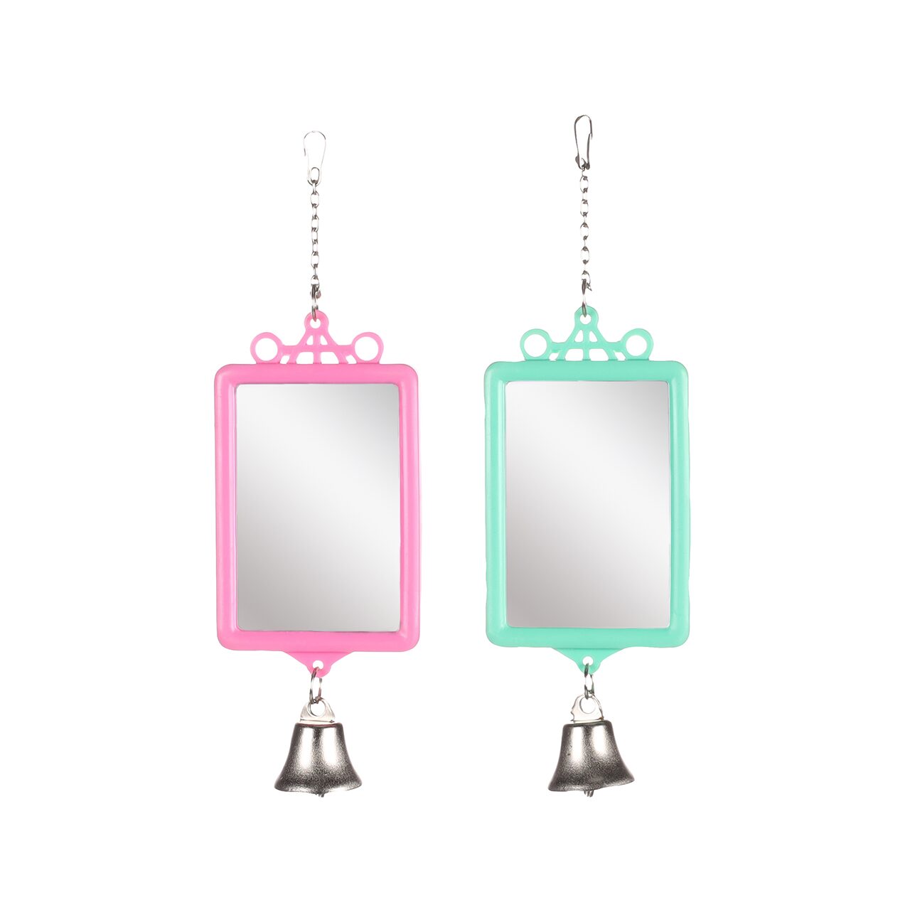 JUCARIE PENTRU PASARI EXOTICE FLAMINGO OGLINDA DREPTUNGHIULARA+CLOPOTEL