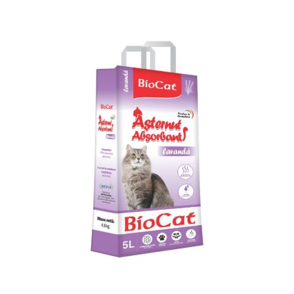 ASTERNUT PENTRU LITIERA PISICI NISIP BIOCAT LAVANDA 4.6KG