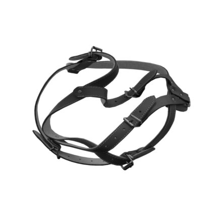 HAM PIELE PENTRU CAINI CU ORNAMENT NR.4  NEGRU 66-83 CM