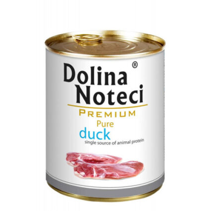 Hrana umeda pentru caini Dolina Noteci Pure cu rata 800 g