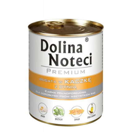 Hrana umeda pentru caini Dolina Noteci rata si dovleac 800 g