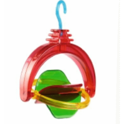 Jucarie din plastic pentru pasari Rubia 7.5x11 cm