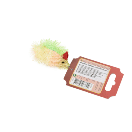 Jucarie pentru pisici Soricel Curcubeu 6.5cm