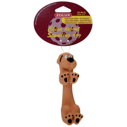 Jucarie pentru caini Zolux Standing Dog din latex 13 cm