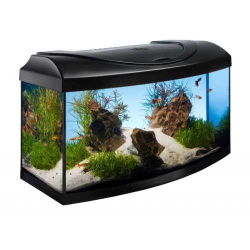 Acvariu negru Diversa Curb 80x35x40 cm 112 L