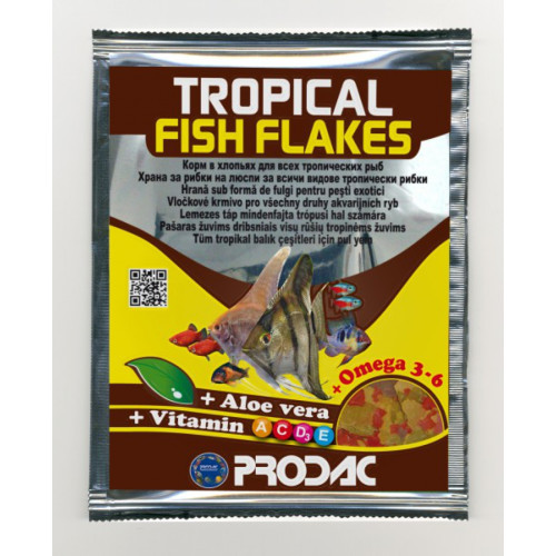 Hrana pentru pesti Prodac Tropical Fish Flakes 12 g