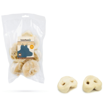 Beeztees Raturi albe de porc 5 Buc/set