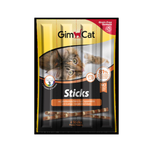 Recompensa pentru pisici GimCat Sticks scoici 20 gr