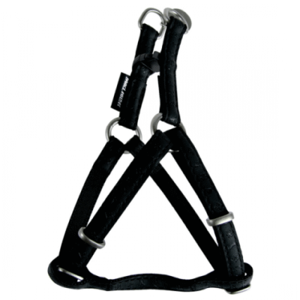 Ham negru reglabil pentru caini Macleather 20 mm Z 522060NO