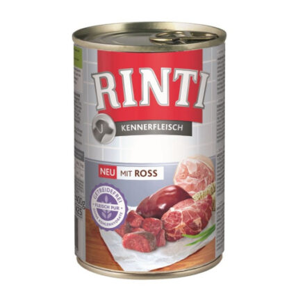 Hrana umeda pentru caini Rinti cu cal 400 g