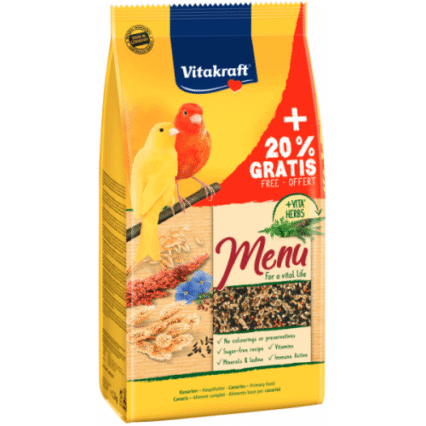 Hrana pentru canari Vitakraft Premium Menu 1kg +20% Gratis
