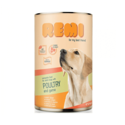 Hrana umeda pentru caini Remi Dog Pasare/Vanat 415g