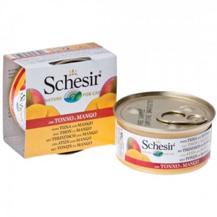 Hrana umeda pentru pisici Schesir Fruit Ton si Mango 75gr