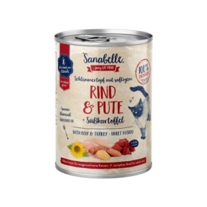 Hrana umeda Sanabelle cu Vita si Curcan 380 gr